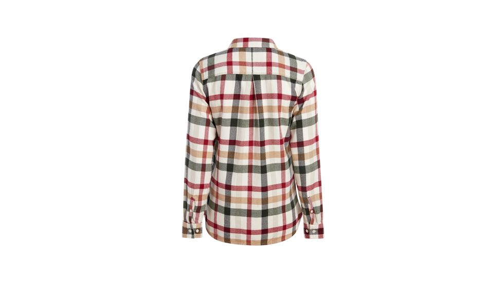 Demo,Woolrich Womens The Pemberton Flannel Shirt, Ivory Multi, M, 2464-IVU-DEMO
