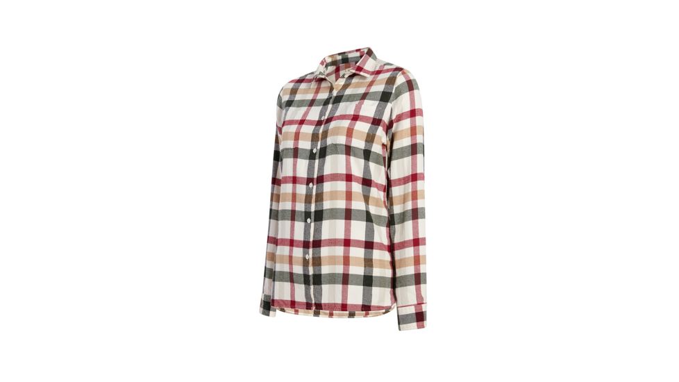 Demo,Woolrich Womens The Pemberton Flannel Shirt, Ivory Multi, M, 2464-IVU-DEMO