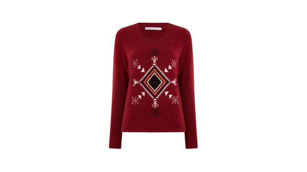 Demo,Woolrich Womens Woolrich Motif Sweater, Picante, M, 13776-PCE-DEMO