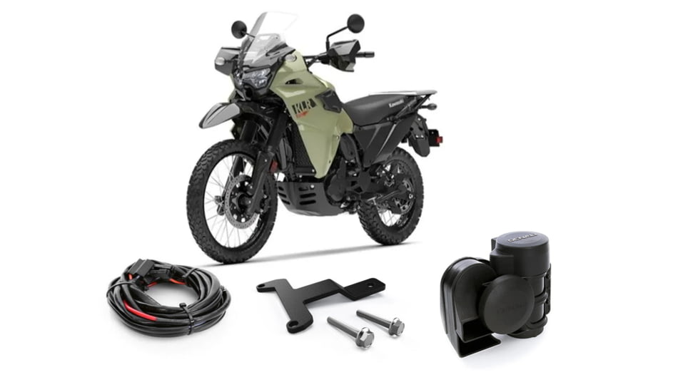 Denali Electronics Soundbomb Horn Bundle - Kawasaki KLR 650 S 2022+, soundbomb-horn-bundle-kawasaki-klr-650-s-2022