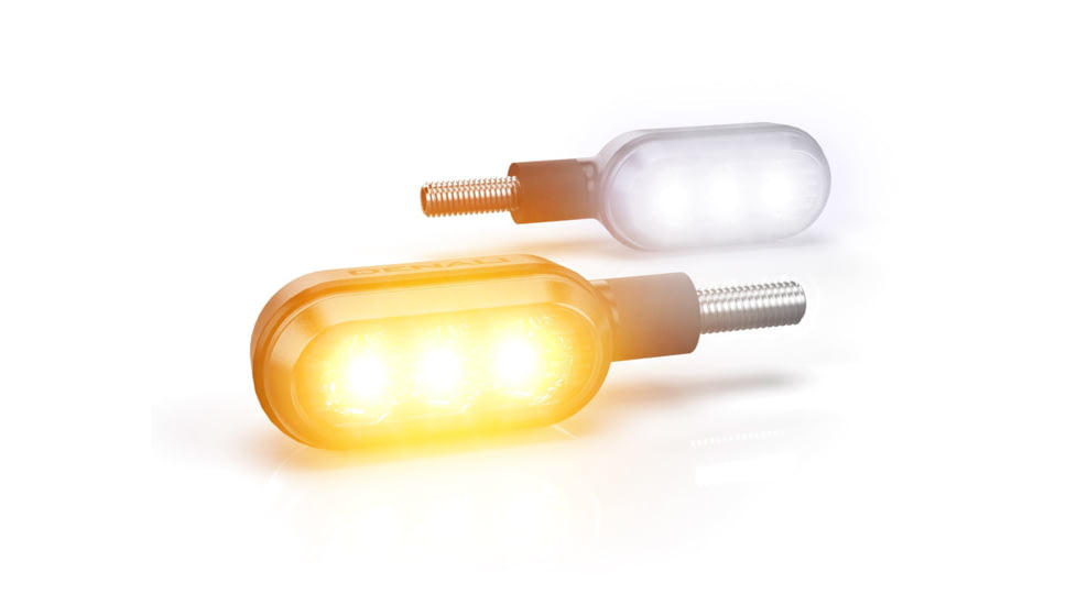 Denali Electronics T3 Switchback M8 Led Turn Signals, Front, Black, One Size, turn-ignal-front