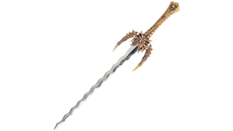 Denix Fantasy Sword Letter Opener, 9.75 overall, Mirror polished unsharpened fantasy blade with ant, DX3045