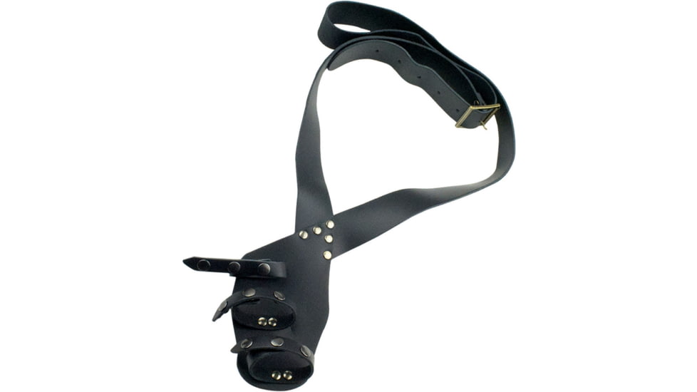 Denix Leather Sword Belt, Black leather construction, DX713