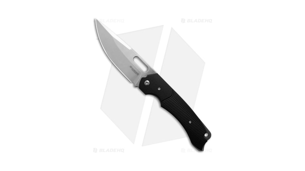 Dervish Knives Navajo EDC Midtech Folding Knife, 4.25in, CPM MagnaCut, Drop Point Blade, G-10, Black Handle, Black/Gray, 9.375 inch, BHQ-202909