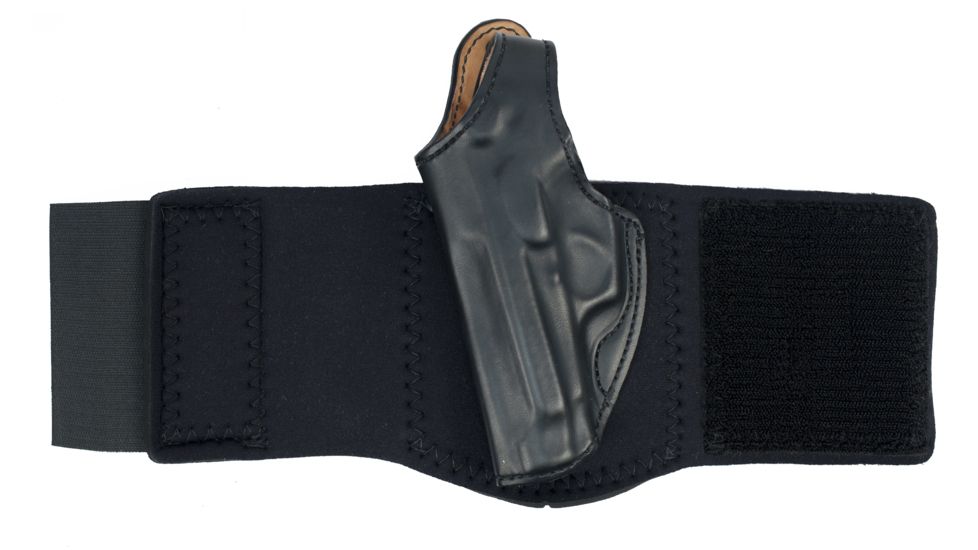 DeSantis 014 Die Hard Leftt Hand Black Leather Lined Ankle Holster 