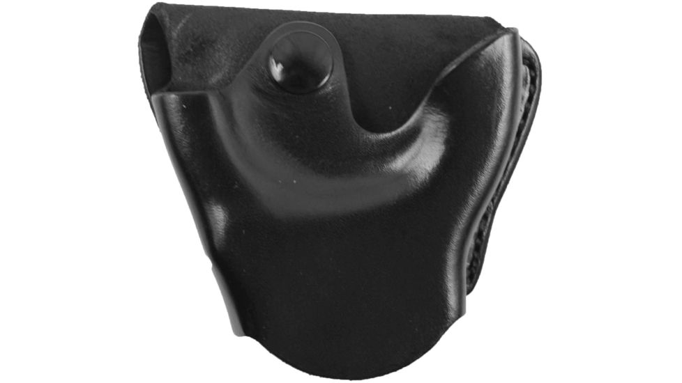 DeSantis Leather Handcuff Case, S&amp;W 100, Ambidextrous, Plain, Black, A04BJG1Z0