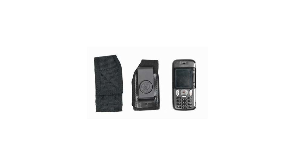 DeSantis Black - Nylon Duty Cellphone Holster w/ Clip N89BJ15Z4