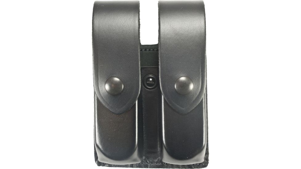 DeSantis Black - Plain - Double Mag Pouch - Black Snap U41BJJJZ3