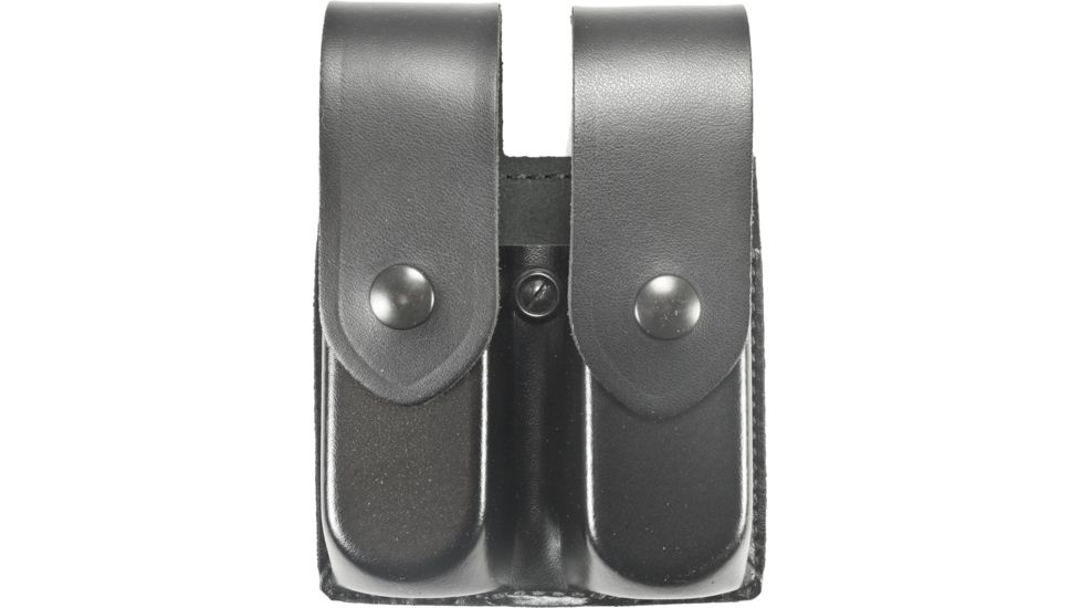 DeSantis Black - Plain - Double Mag Pouch - Black Snap U41BJNNZ3