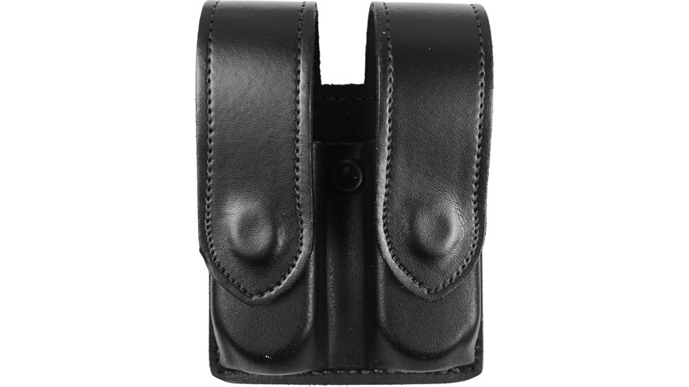 DeSantis Black - Plain - Double Mag Pouch - Hidden Snap U41BJGGZ5