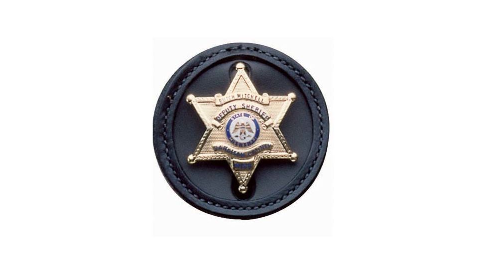 DeSantis Black - Plain - U.S. Customs Badge Holder U22BZG2Z0