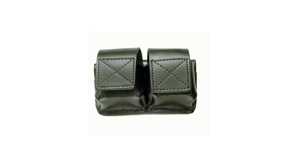 DeSantis Black - Plain - M26/X26 Side x Side Cartridge Holder - Leather ATT813M