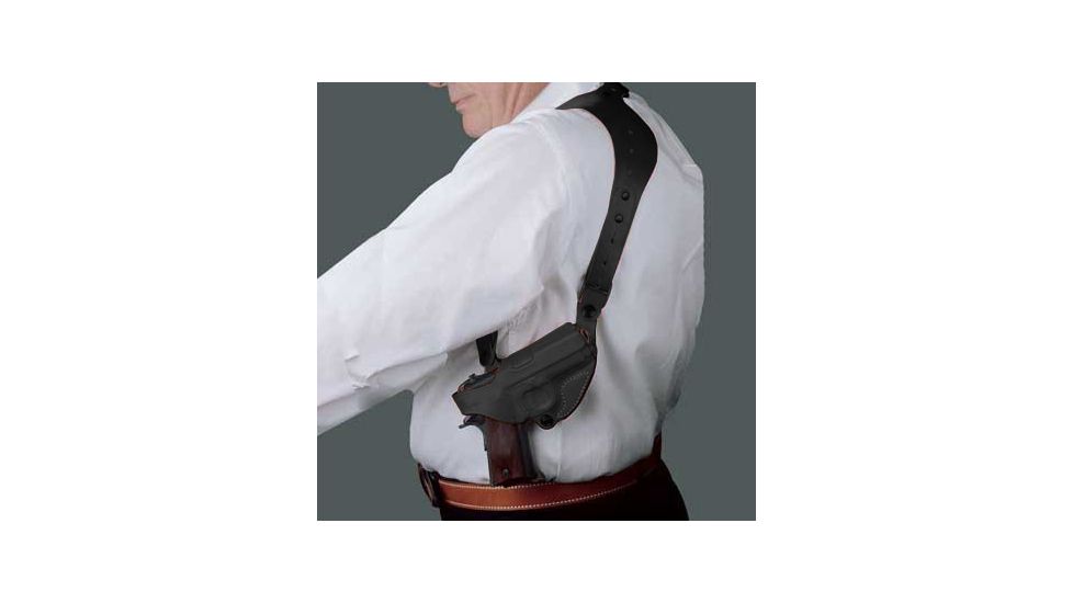 Desantis C.E.O. Shoulder Rig for H&amp;K USP Compact 9mm/40cal, P2000, Left Hand, Black 11ZBBF3Z0