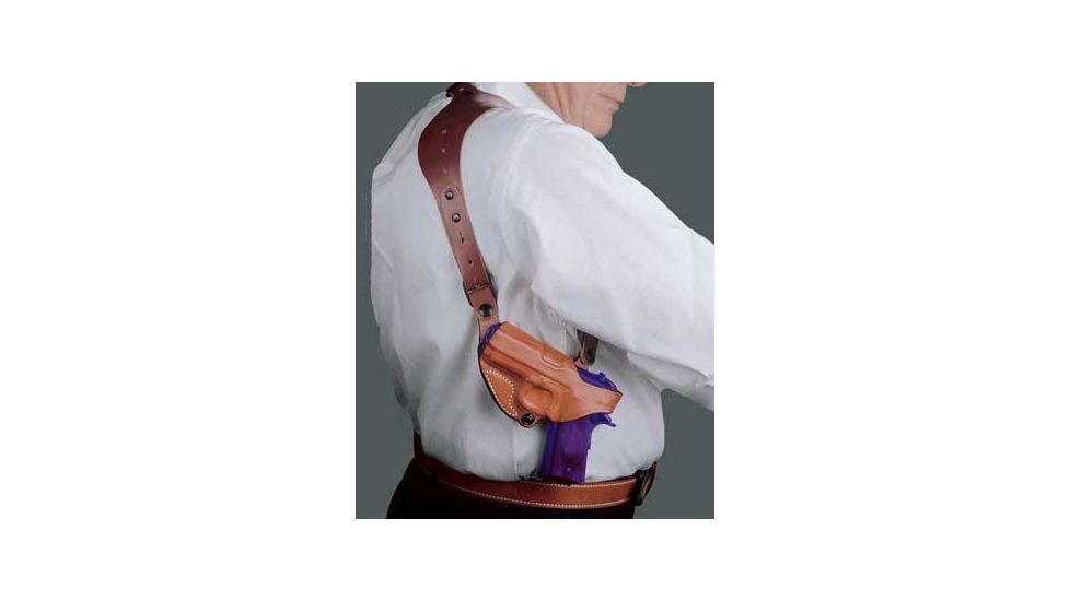 DeSantis C.E.O. Shoulder Rig Holster - Left, Tan, Unlined 11ZTB90Z0 - Sig P220/220R/226/226R/239