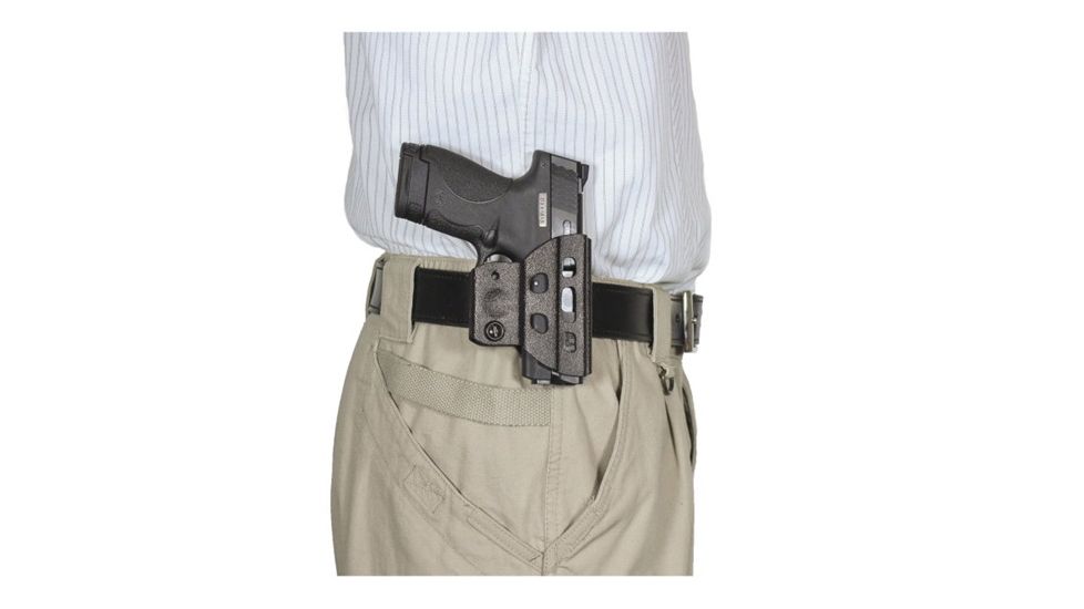 DeSantis C.H.A.M.P. Belt Holster for Springfield Armory XDS 4in, Black, Ambidextrous 128KJY1Z0