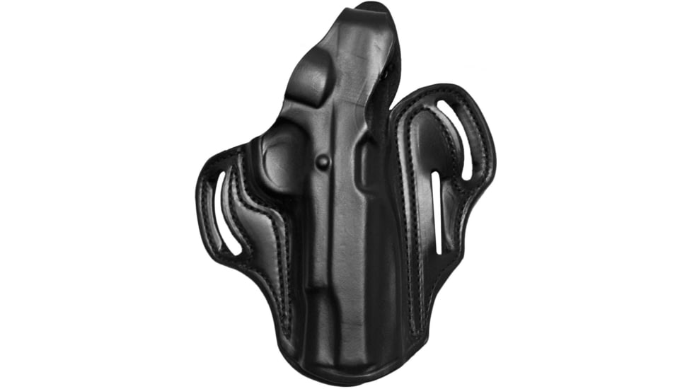 DeSantis Cocked &amp; Locked Thumb Break Scabbard Leather Belt Holster, Springfield Armory Prodigy w/ Or w/Out Red Dot, 5in, Left Hand, Black, 1CLBB8WZ0