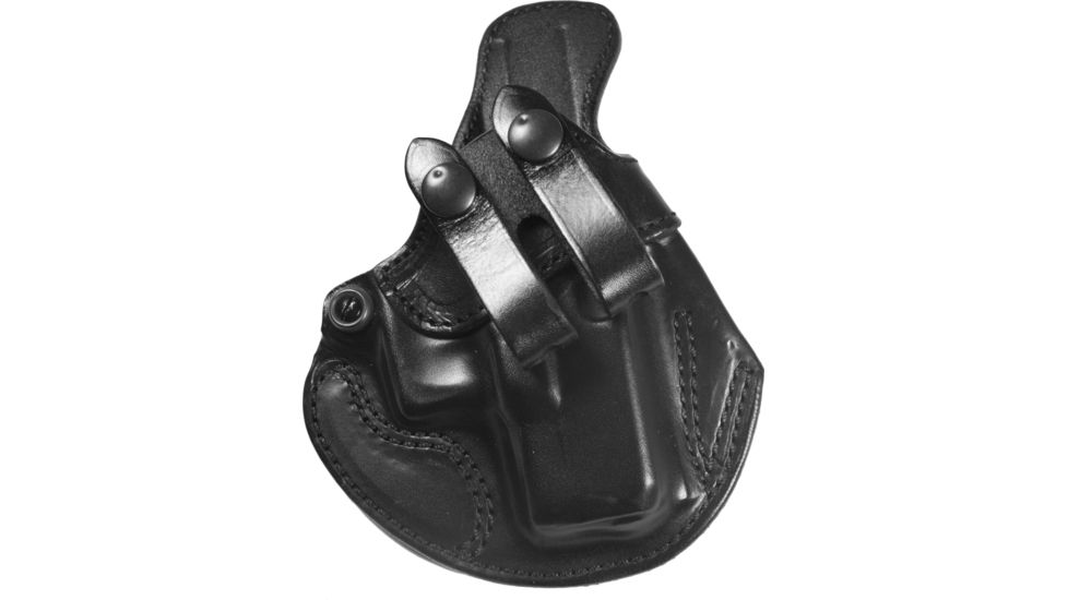 DeSantis Cozy Partner Leather IWB Holster, Glock 26, 27, 33, Taurus PT111/140 G2 MIL, Kahr P45, Walther PPS, Right Hand, Plain, Black, 028BAE1Z0