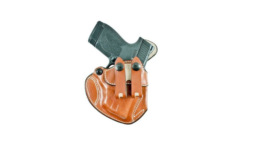 DeSantis Cozy Partner Leather IWB Holster, Smith &amp; Wesson M&amp;P Shield M2.0, Right Hand, Plain, Tan, 028TA9IZ0