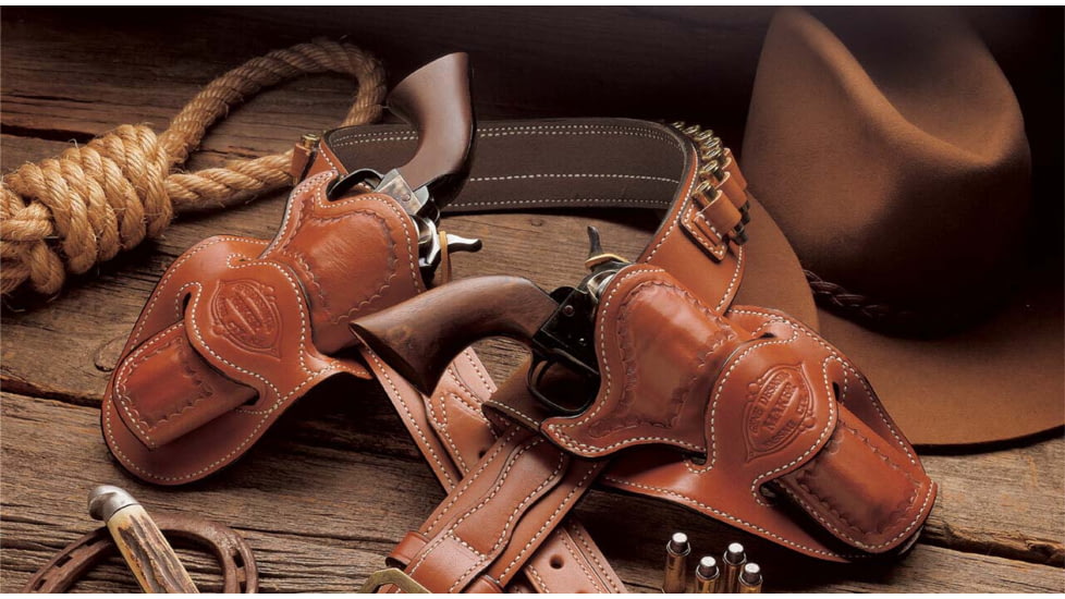 DeSantis Desperado Leather Belt Holster, Ruger Vaquero 4 3/4in, Colt SAA 4 3/4in, Right Hand, Lined, Tan, 088TC54Z0