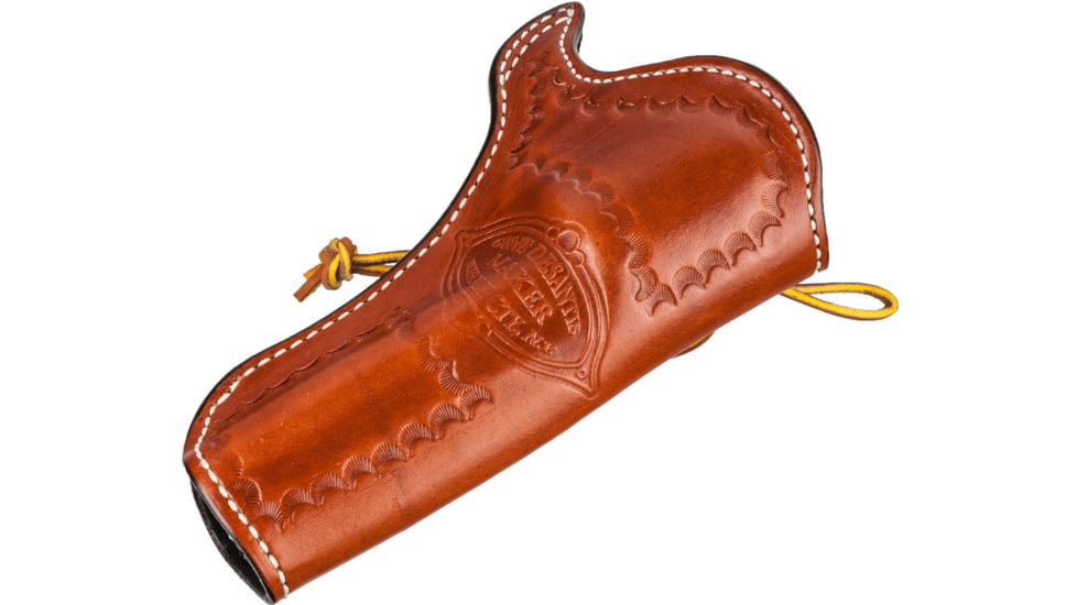 DeSantis Doc Holliday Leather Belt Holster, Colt SAA 3 1/2in, Ruger Vaquero 3 1/2in, Left Hand, Lined, Tan, 081TD53Z0