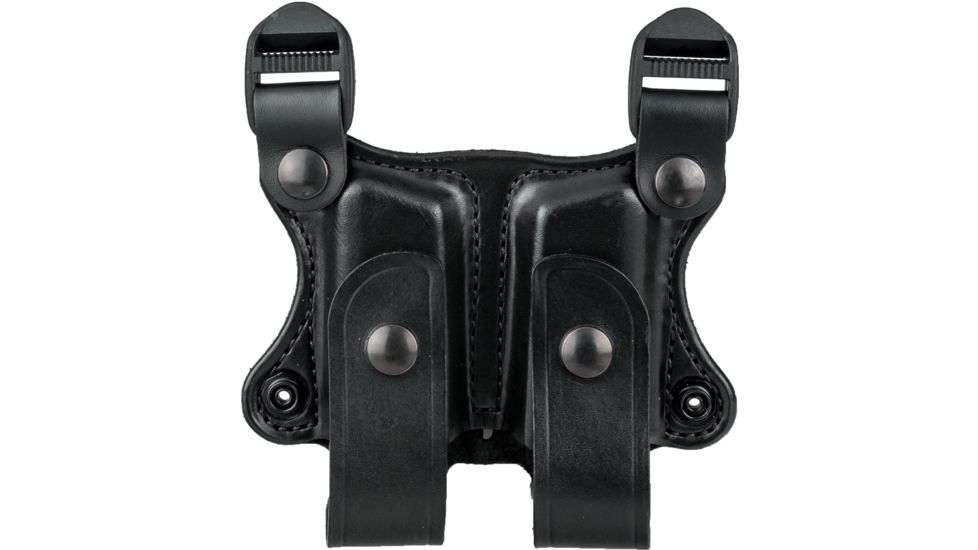 DeSantis Double Magazine Pouch for Shoulder Rigs, Black, A24BJXXZ0