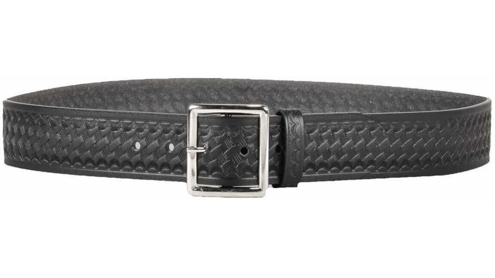 DeSantis 1 3/4in. Econoline Garrison Belt, Nickel Buckle, Ambidextrous, Basketweave, Black, 48, E21BL48Z1