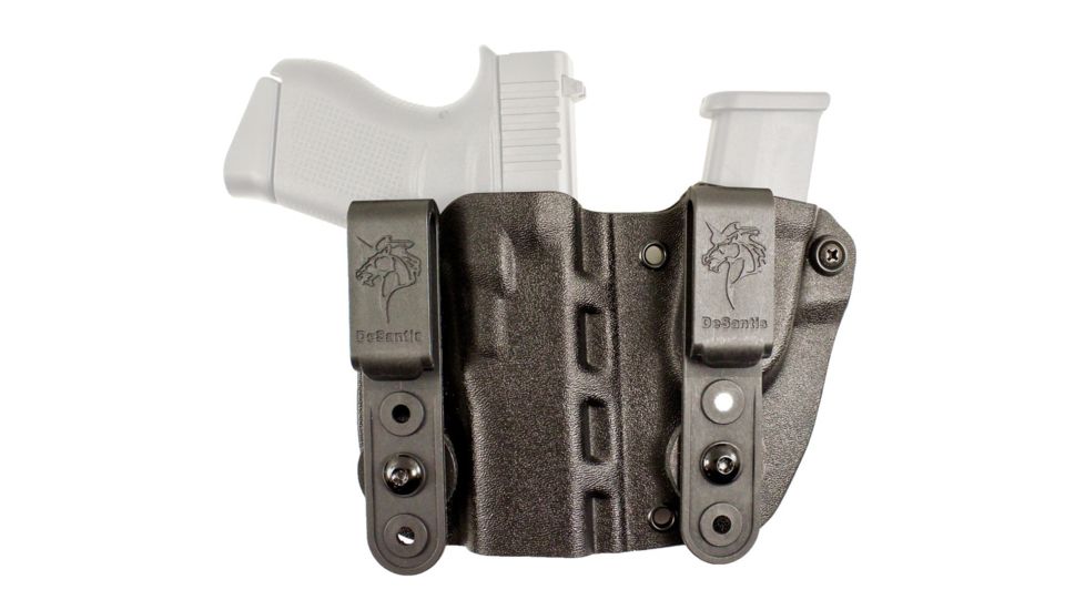 DeSantis G43 Right Hand Hidden Truth Holster w/ Mag Pouch, Black, 160KA8BZ0