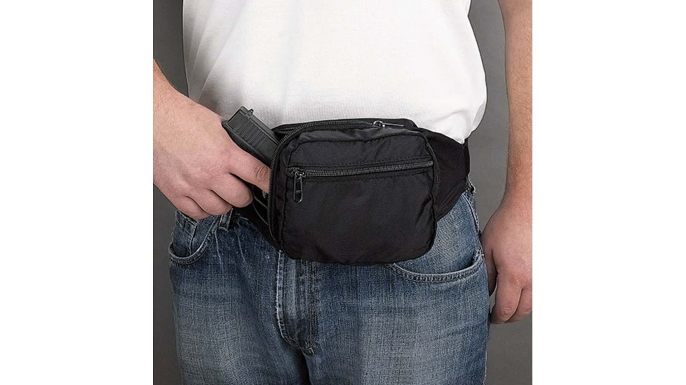 DeSantis Gunny Sack Jr Belt Nylon Holster, Beretta 9000S, Glock 26, 27, H&amp;K P2000, S&amp;W M&amp;P CPT 9/40, Walther PPS, PK380, Ambidextrous, Nylon, Navy Blue, R76AJE1Z0