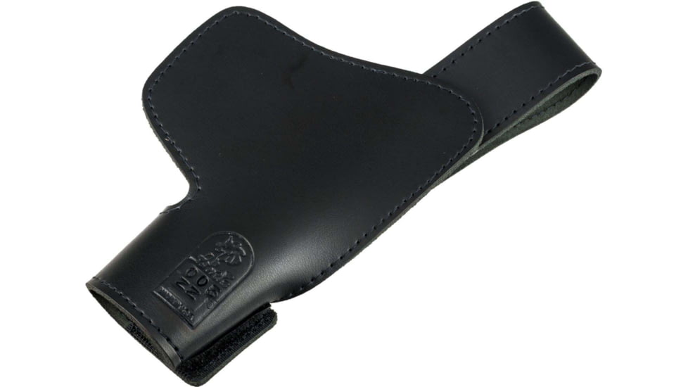 DeSantis Invisible Agent Leather IWB Holster w/o Clip, Fits Most Semi Autos and Revolvers, Left Hand, Plain, Black, 005BBZZZ0