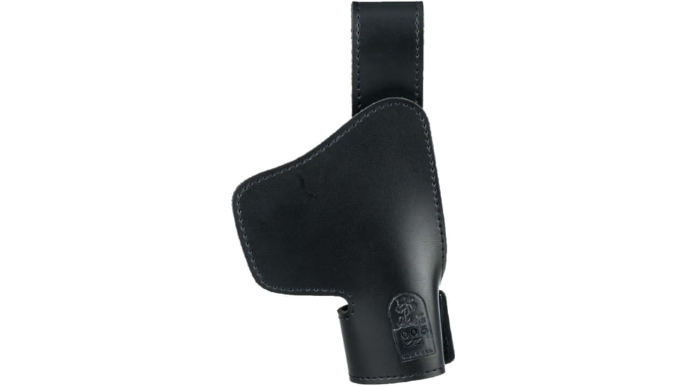 DeSantis Invisible Agent Leather IWB Holster w/o Clip, Fits Most Semi Autos and Revolvers, Left Hand, Plain, Black, 005BBZZZ0