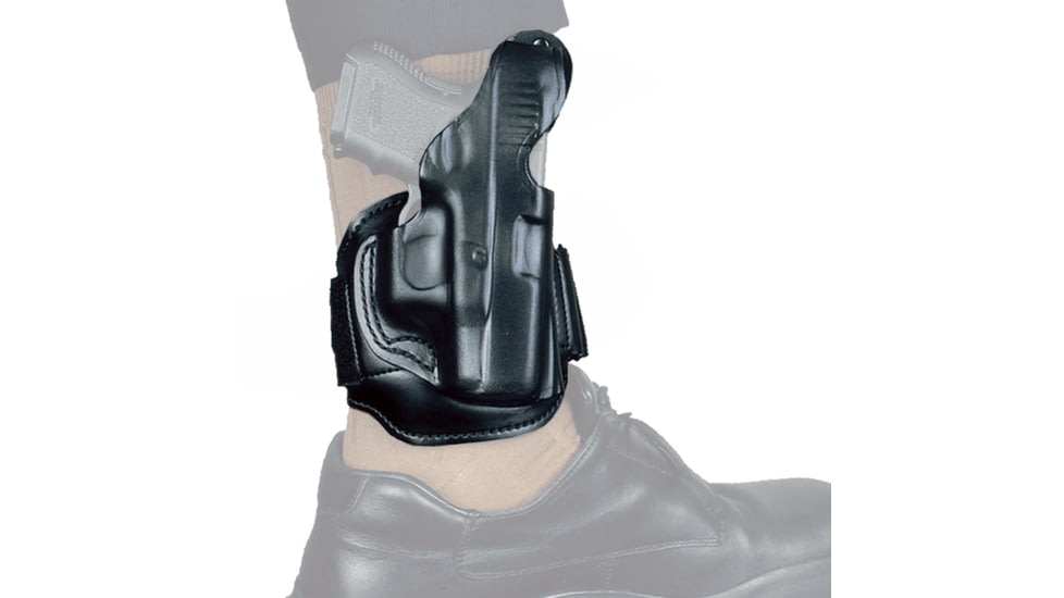 DeSantis Leather Ankle Rig, Black, Left Hand, 044BB1CZ0