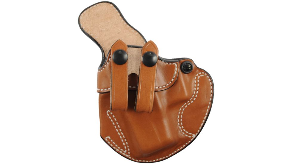 DeSantis Cozy Partner Leather IWB Holster, Glock 26, 27, 33, Taurus PT111/140 G2 MIL, Kahr P45, Walther PPS, Left Hand, Plain, Tan, 028TBE1Z0