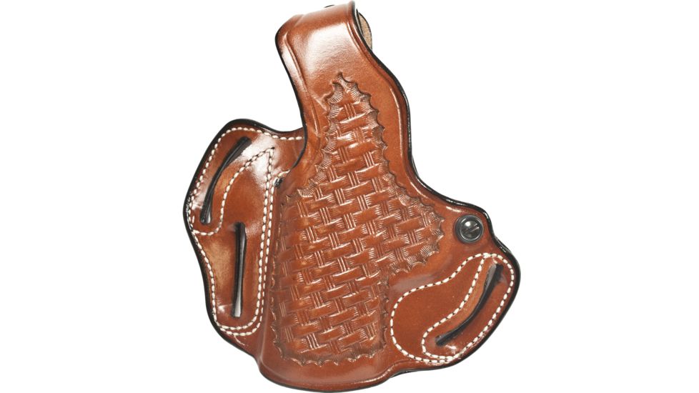 DeSantis Thumb Break Scabbard Holster - Left, Tan, Unlined, Basketweave, 3 Slot 001TFR1Z0 - FITS S&amp;W M&amp;P 45CAL