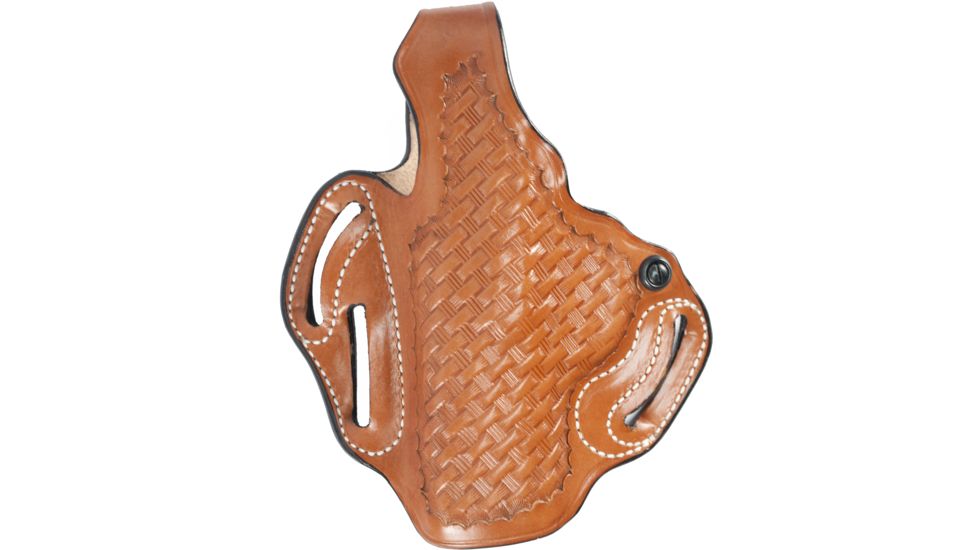 DeSantis Thumb Break Scabbard Holster, FN FNP-45 4.5in/FN FNX-45 Tactical, Left, Basketweave, Tan, 001TF31Z0