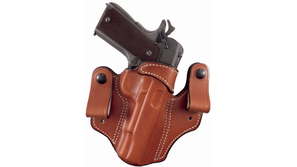 DeSantis Mad Max Leather IWB Holster, Glock 17, 19, 22, 23, 31, 32, 19X, 45, Right Hand, Plain, Tan, 112TAB2Z0