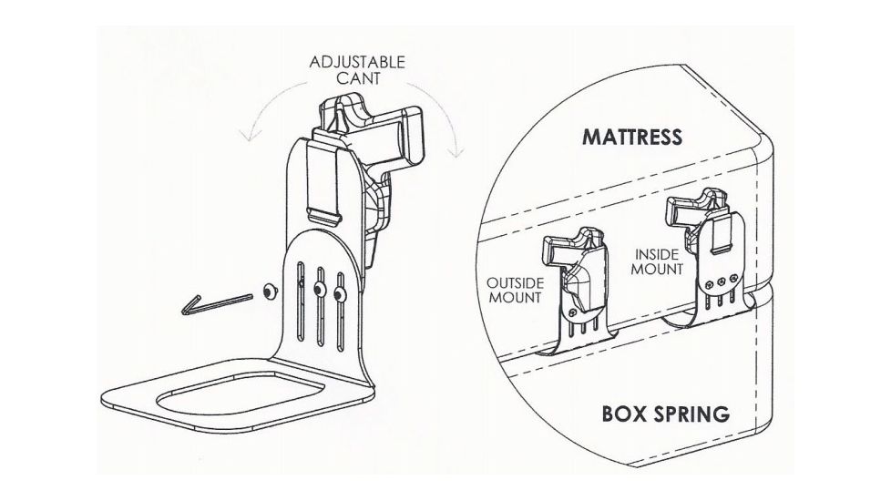 DeSantis Mattress Tuk Bed-Side Holster Mount