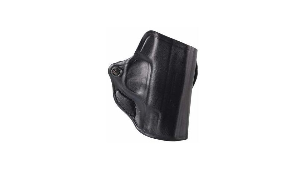 DeSantis Mini Scabbard Leather Belt Holster, Smith &amp; Wesson M&amp;P 9/Smith &amp; Wesson M&amp;P 40/Smith &amp; Wesson M&amp;P M2.0, Right Hand, Plain, Black, 019BAM9Z0