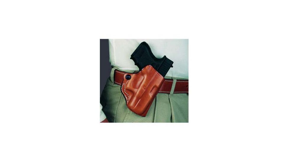 DeSantis Mini Scabbard Holster - Left, Tan - S&amp;w M&amp;p Shield 9/40 W/ Lasermax Laser Sight 019TBG9Z0