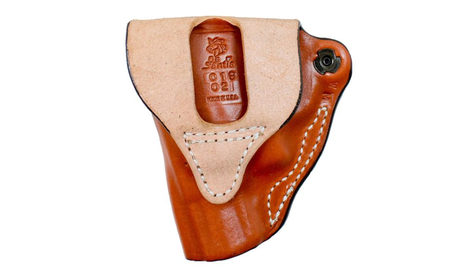 DeSantis Mini Scabbard Leather Belt Holster, Beretta APX/Beretta APX Carry, Left Hand, Plain, Tan, 019TB9MZ0