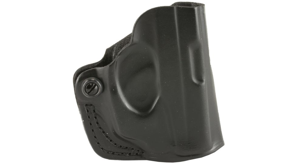 DeSantis Mini Scabbard Leather Belt Holster, Beretta APX/Beretta APX Carry, Right Hand, Plain, Black, 019BA9MZ0