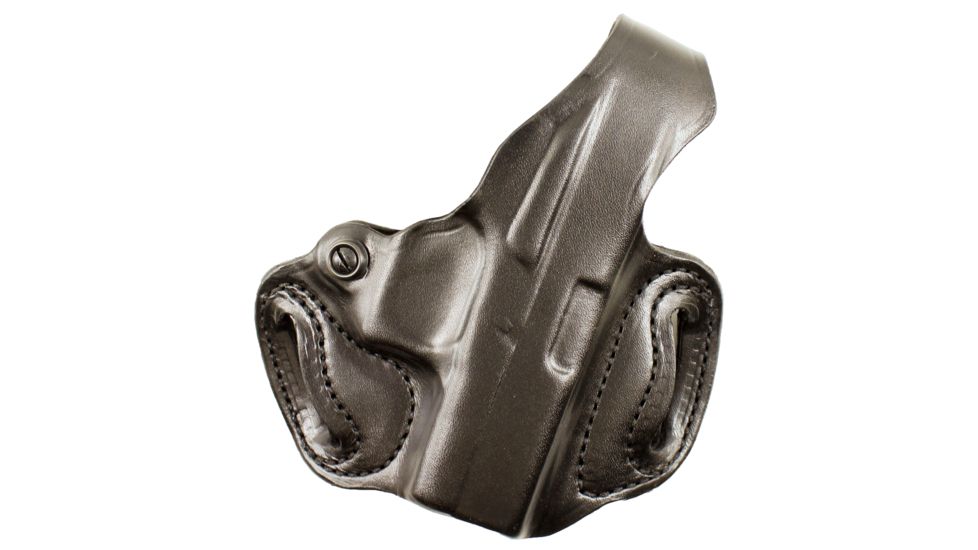 DeSantis Mini Slide Leather Belt Holster, Ruger-57, Left Hand, Plain, Black, 086BB7QZ0
