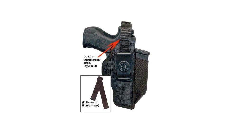 DeSantis N99 Thumb Break Strap For N87 Lg, Black, N99BZZZZ0