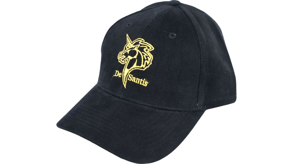 Desantis Black Promotional Hat with Yellow Logo