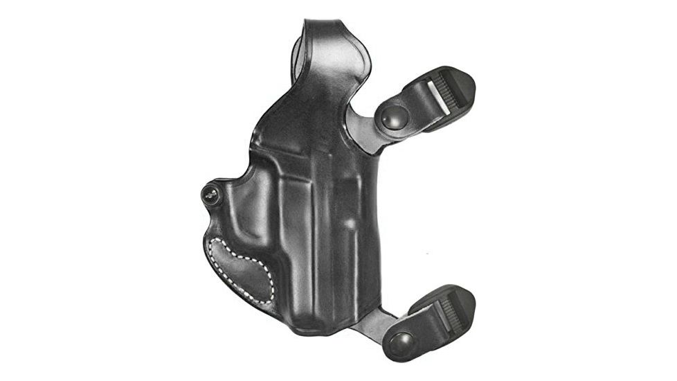 DeSantis New York Undercover - Shoulder Leather Holster Only, SIG Sauer P365, Right Hand, Plain, Black, 11HBA8JZ0