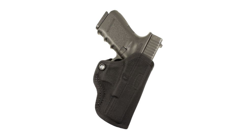 DeSantis Nylon Mini Scabbard Belt Holster, Ruger LC9 w/ LaserMax, Right Hand, Nylon, Black, M67BAQ5Z0