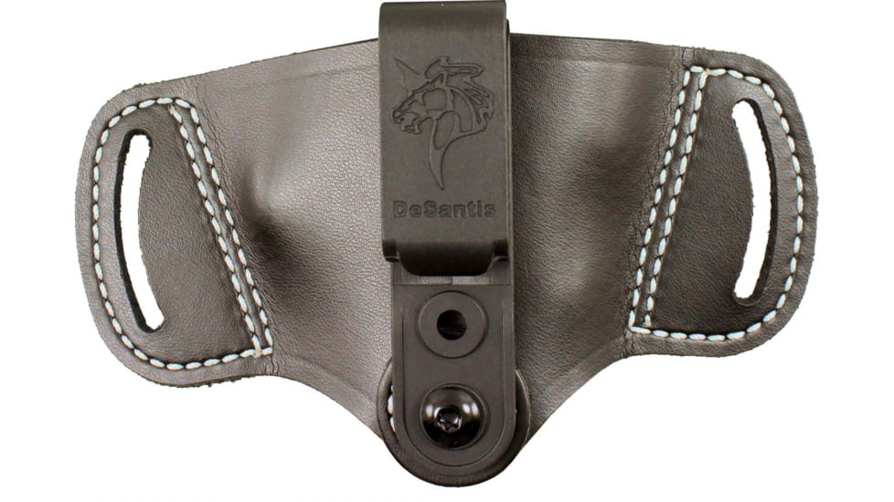 DeSantis Outback Belt Leather Holster, Fits Most Small Autos and 1911S, Ambidextrous, Plain, Black, 145BJG1Z0