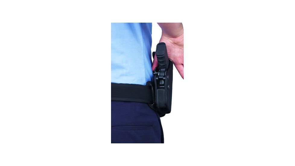 DeSantis Left Hand - Black - Chek-Mate Nylon Hi-Ride Duty Holster M42BBB2Z0