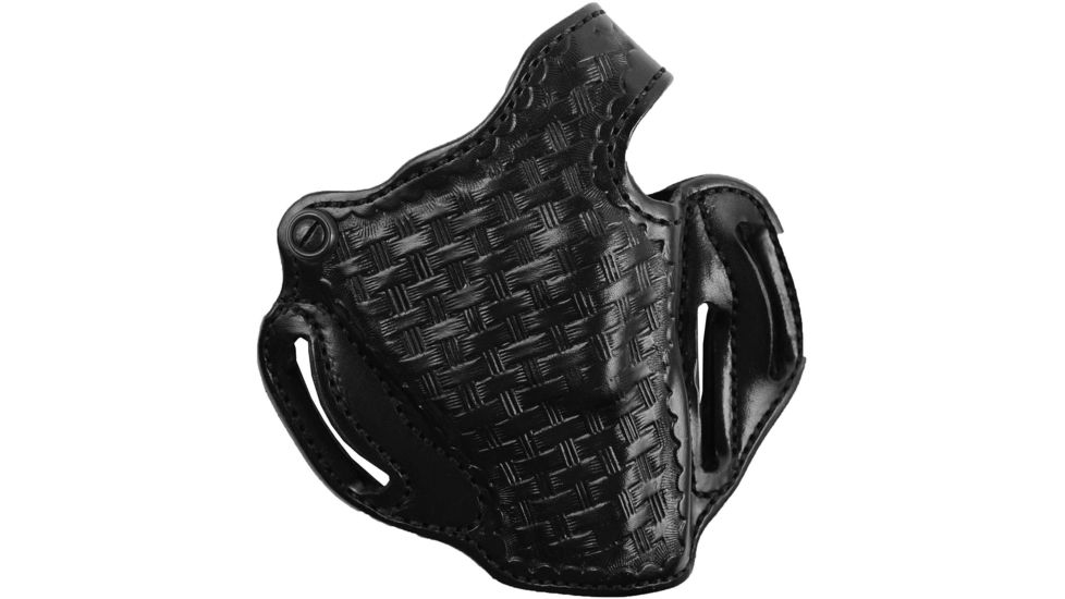 DeSantis Thumb Break Scabbard Belt Holster, Ruger LCR 1.875in/Ruger LCRx, Right Hand, Basketweave, Black, 001BGN3Z0