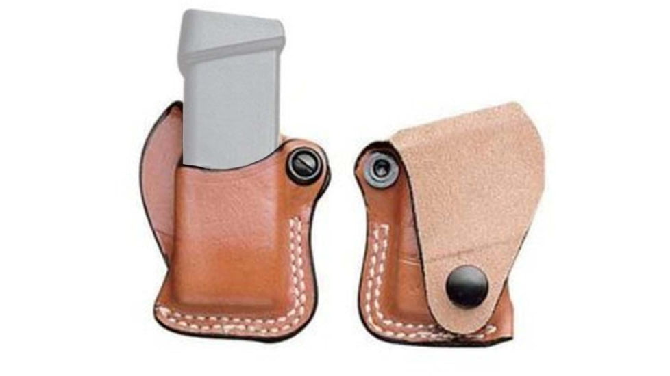 DeSantis S.S. Single Magazine Pouches, Long and Short Single Stack 9mm/40cal, Left Hand, Plain, Tan, A48TBEEZ0