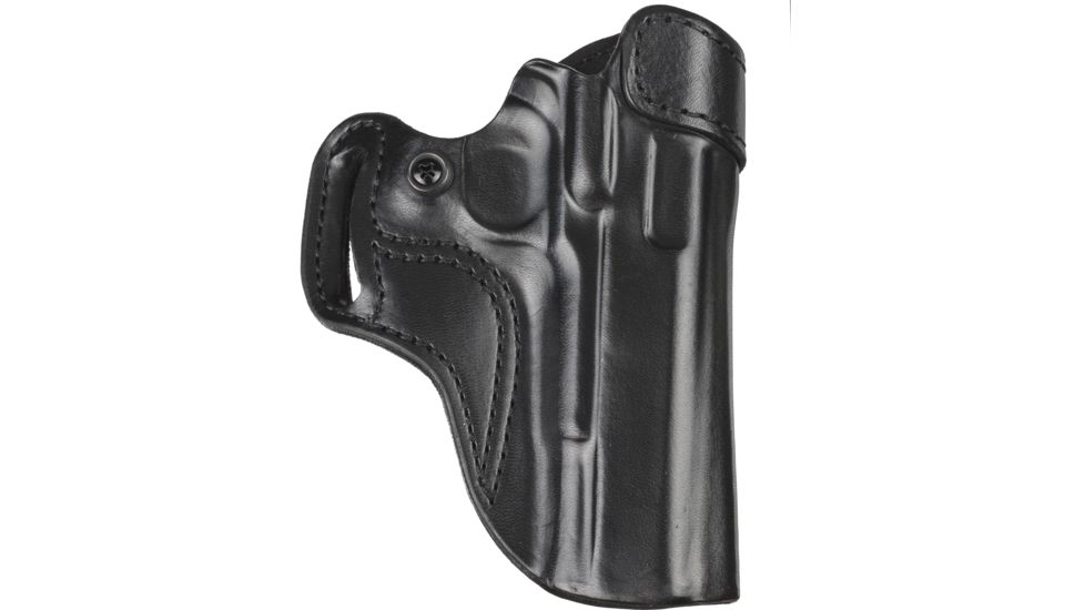 DeSantis Sky Cop Leather Belt Holster, Springfield 1911-A1 5in, Colt Government Model 45cal, 1911, Kimber Custom/Royal 1911, Custom CDP, S&amp;W 1911 5in, Right Hand, Plain, Black, 068BA21Z0